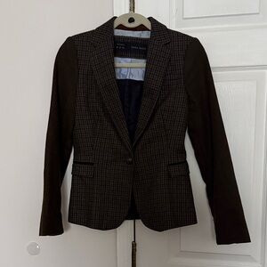 Zara Basic Houndstooth Blazer